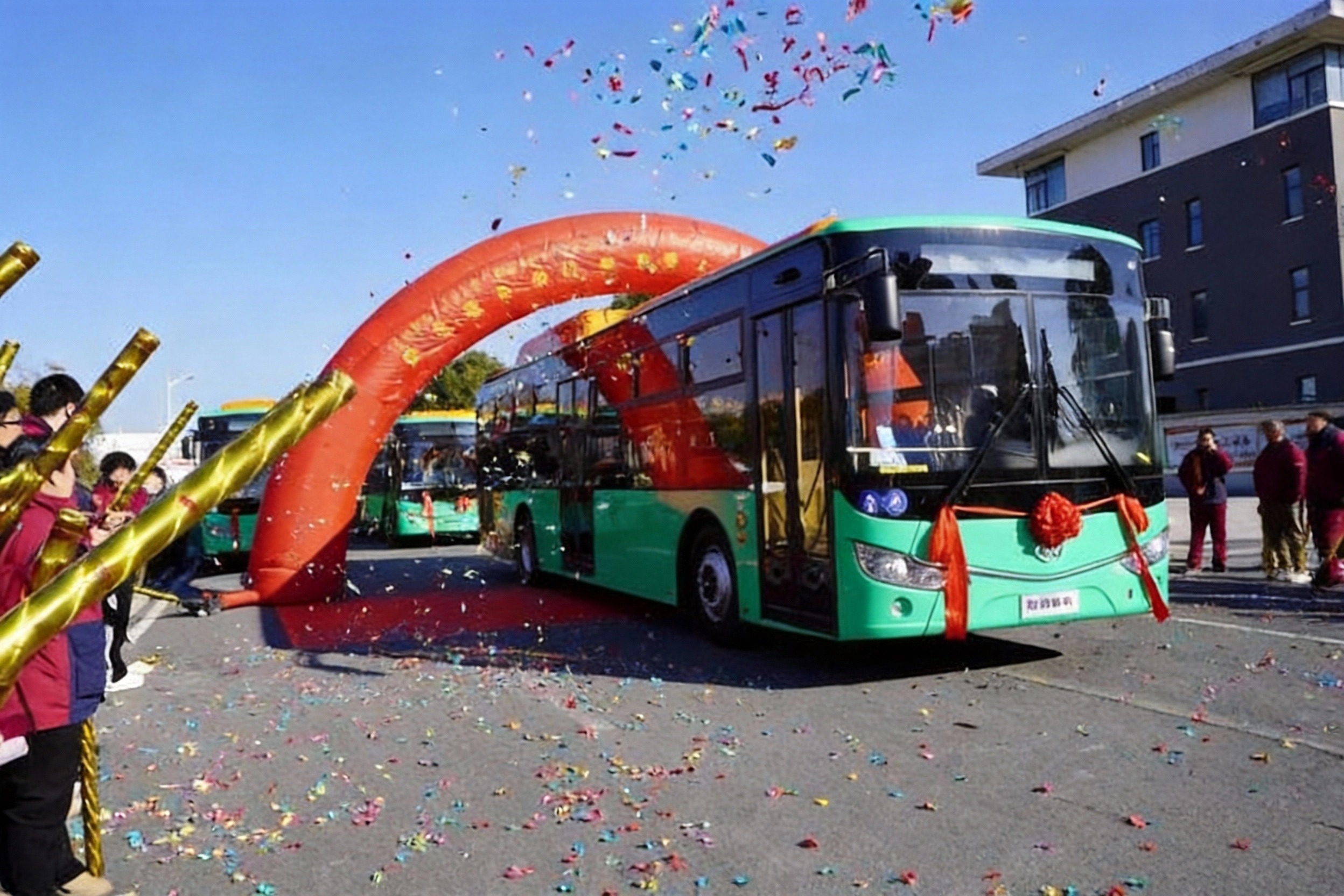 Ankai 12m NGV buses for Monterrey Mexico public transport low carbon city bus delivery