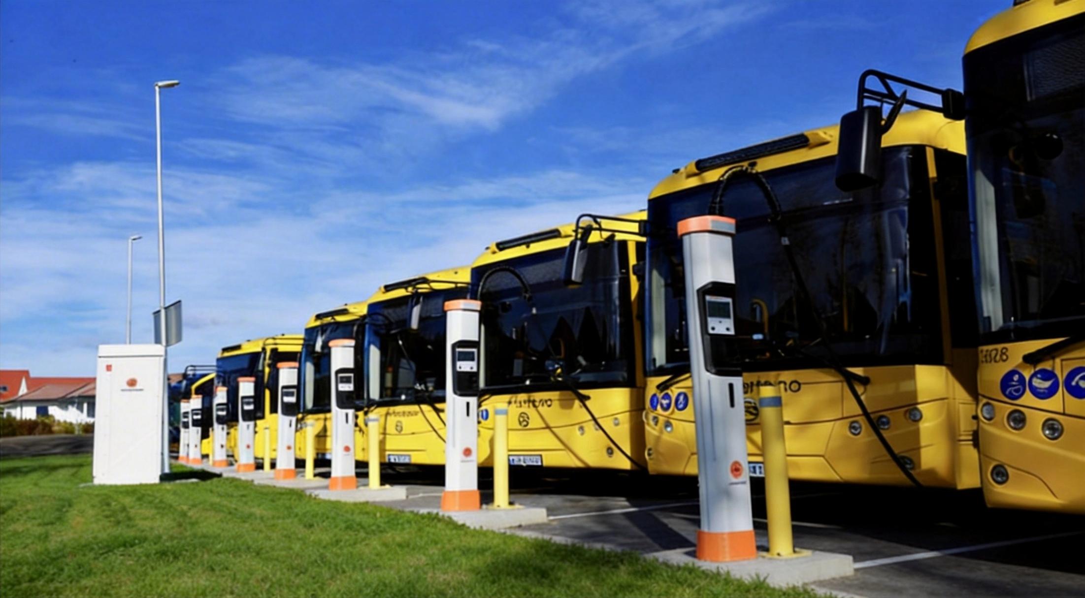 Golden Dragon electric buses in Norway showcasing advanced bus components and green mobility technology