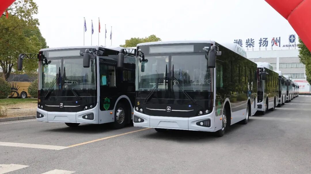 Asiastar C9 gas-powered city buses delivered to Uzbekistan for urban transport with Euro V engine and low emission performance